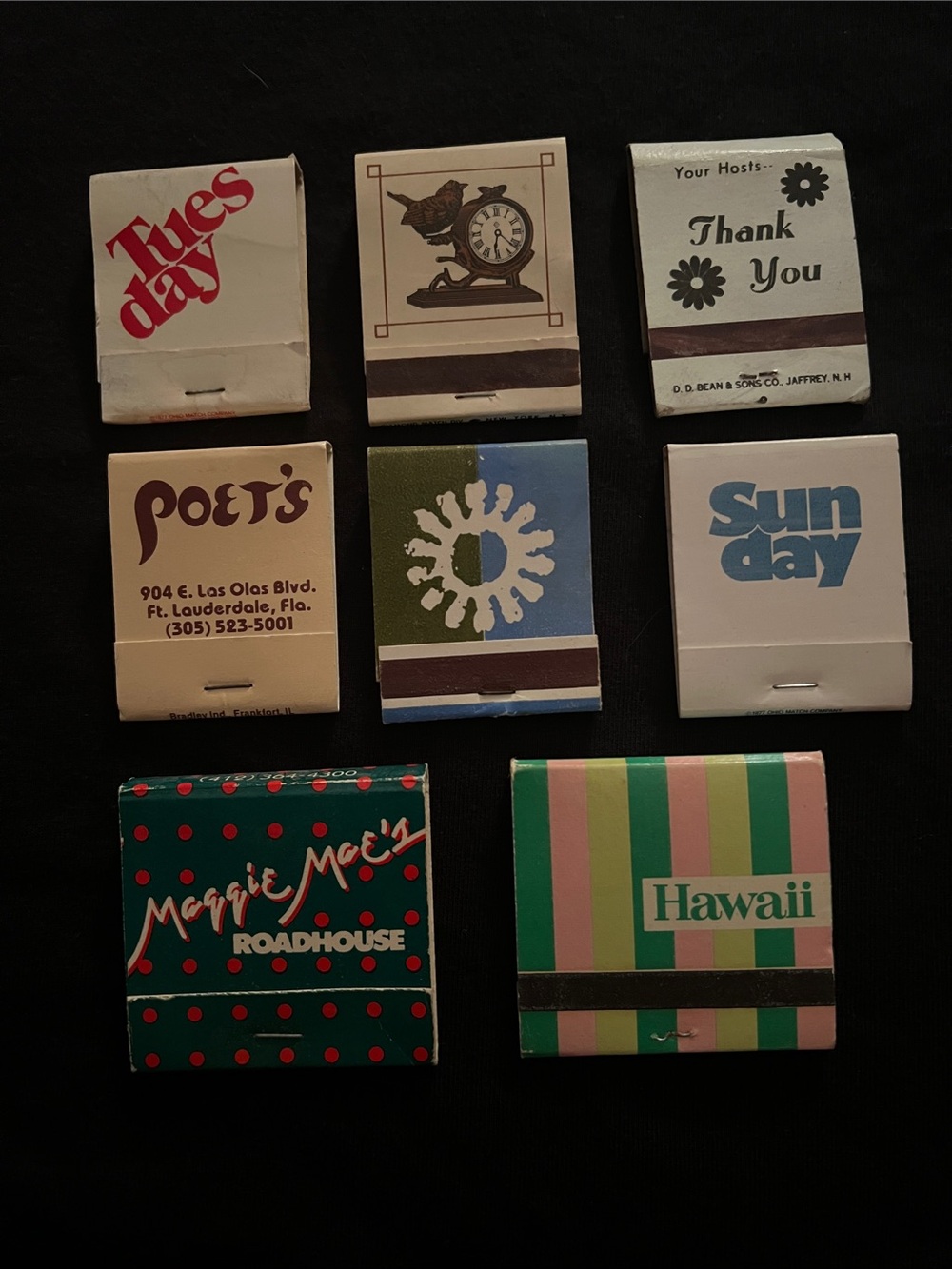 Vintage Matchbook Collection - Multi-Color Assortment
